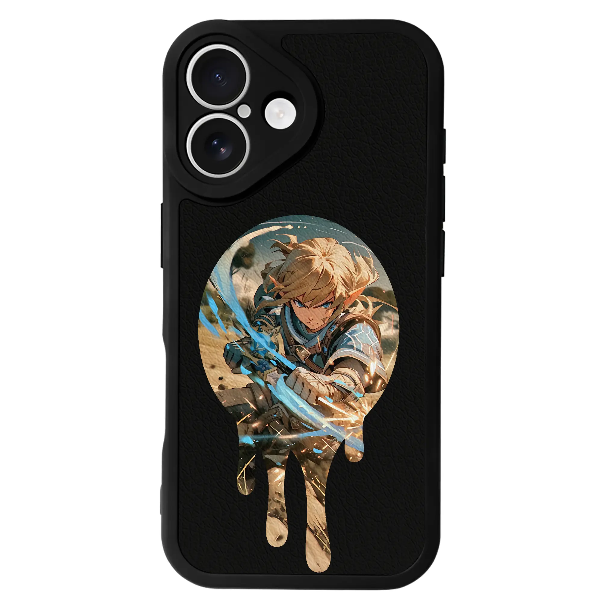 ゼルダの伝説 グッズ,リンク - IPhone 16シリーズ対応 ・ シリコンスマホケース ・ レザー調 ・ 高精度フィット ・ 耐衝撃 ・ ワイヤレス充電対応 ・ 精密カット